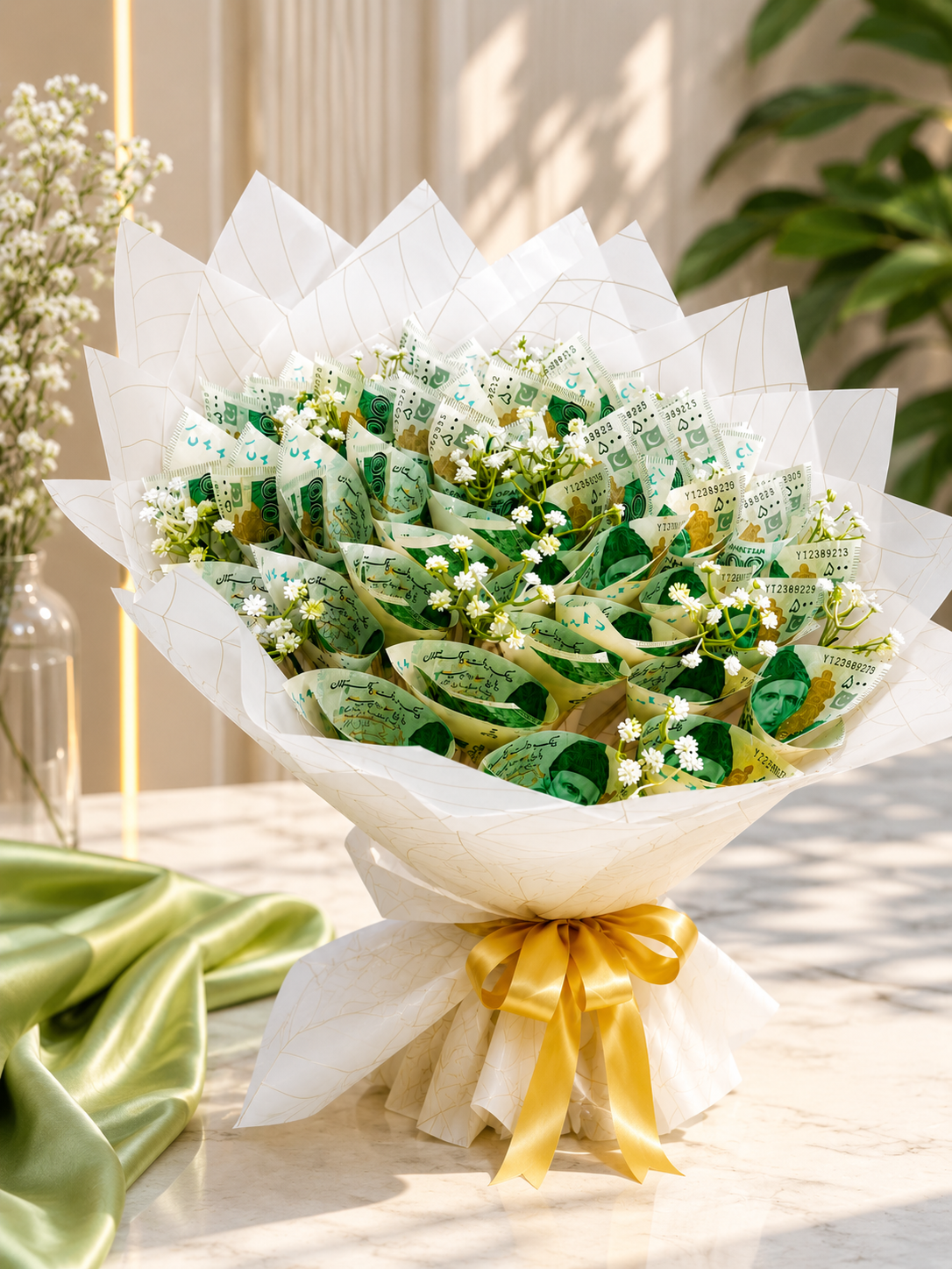 Luxury Pakistani Cash Bouquet – Premium Money Gift Bouquet for Special Occasions