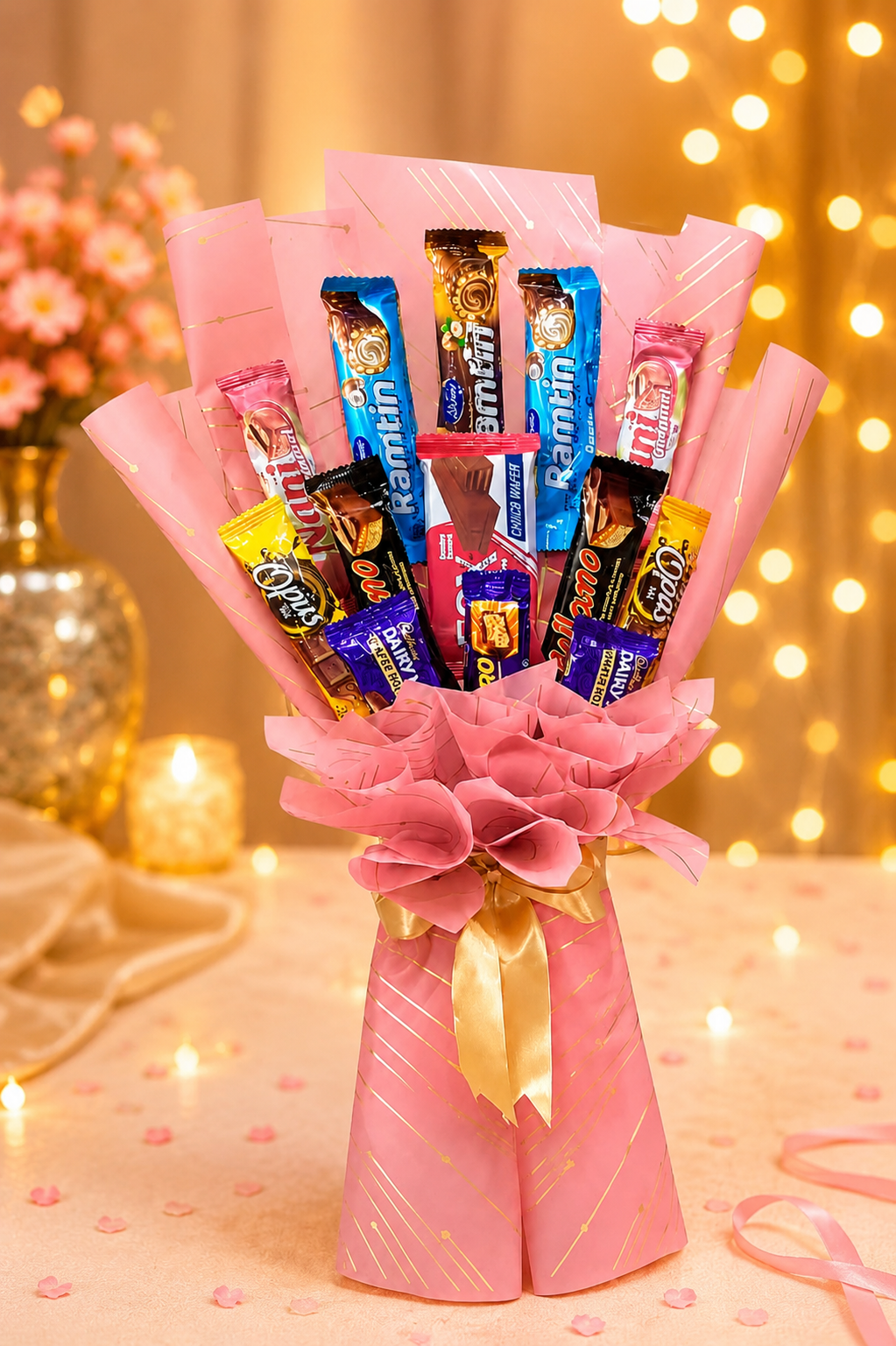 Premium Chocolate Bouquet Gift – Luxury Handmade Candy Bouquet for Birthday, Anniversary & Special Occasions